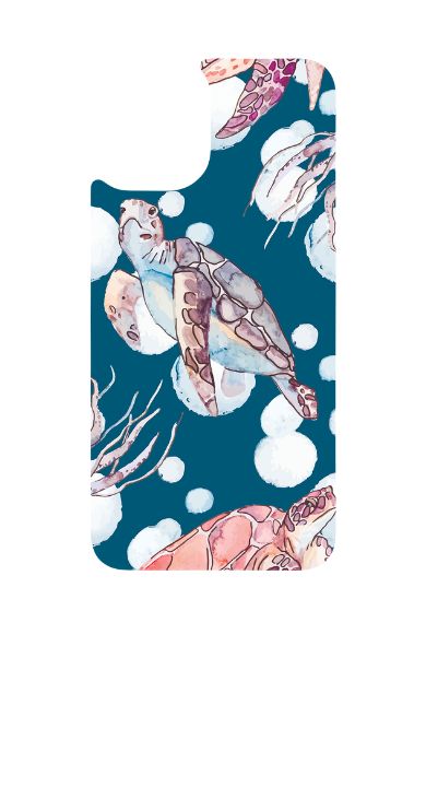 Mobile Phone Case Sublimation Print- Turtle