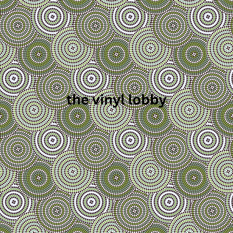 Green Swirls 20oz Tumbler Printed Paper