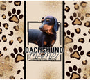 Cute Dachshund 20oz Skinny Tumbler Printed Paper