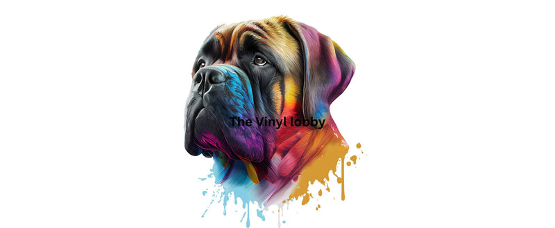 Colorful Mastiff Printed Sublimation Paper for 11oz mug