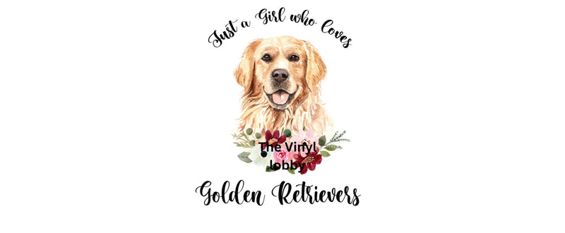 Just a Girl who loves her Golden Retriever Printed Sublimation Paper for 11oz mug