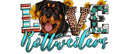 Love Rottweiler Printed Sublimation Paper for 11oz mug
