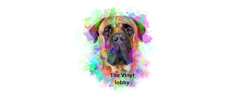 Colorful Bull Mastiff Sublimation Paper for 11oz mug