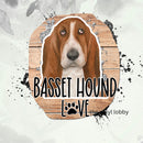Love Bassett Hound 20oz Skinny Tumbler Printed Paper