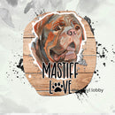 Love Mastiff 20oz Skinny Tumbler Printed Paper