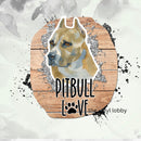 Love Pitbull 20oz Skinny Tumbler Printed Paper