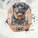 love Rottweller 20oz Skinny Tumbler Printed Paper