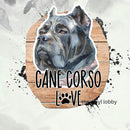 Love Cane Corso 20oz Skinny Tumbler Printed Paper