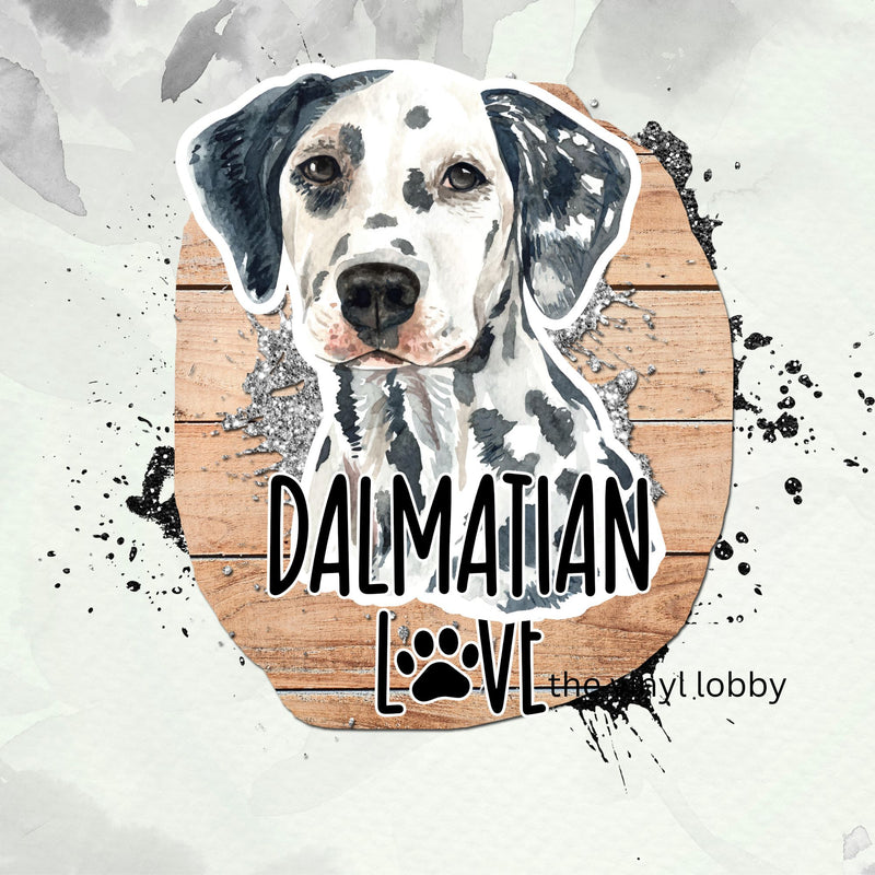 Love Dalmatian 20oz Skinny Tumbler Printed Paper