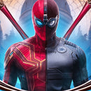 Blue and Red Spider 20oz Skinny Tumbler Printed Paper