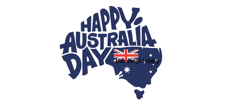 Happy Australia Day Sublimation Paper for 11oz mug