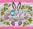 Pink Glitter Happy Easter Printed Sublimation Paper for 20oz Skinny Tumbler