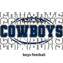 Boys Football 20oz Skinny Tumbler Printed Paper