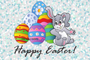 Glitter Happy Easter Printed Sublimation Paper for 20oz Skinny Tumbler