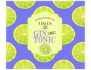 Gin and Tonic 20oz Skinny Tumbler Printed Paper